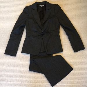 Classiques Entier Suit Jacket Black w/Leather Tie